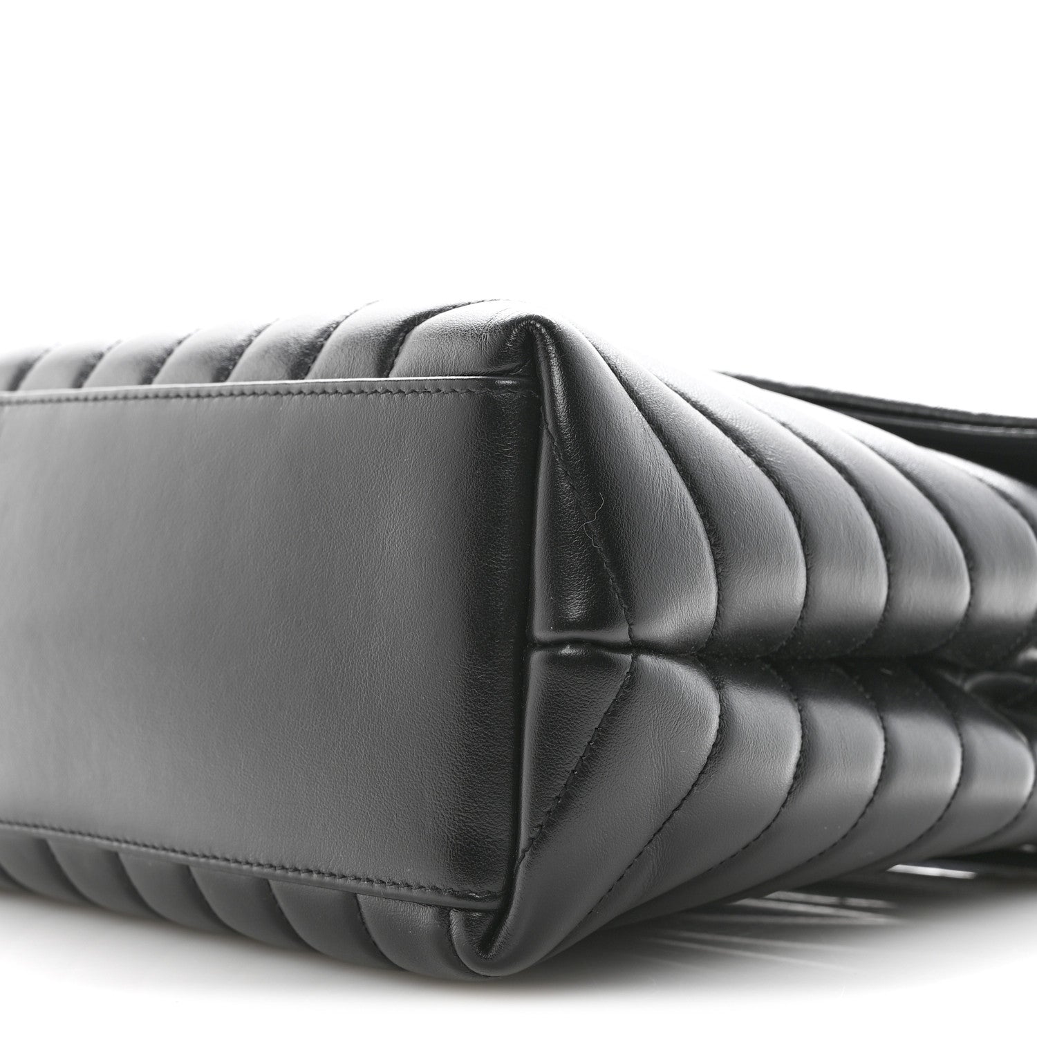 Saint Laurent Calfskin Y Quilted Monogram Medium Loulou Chain Satchel Black 10 of 11