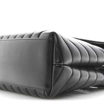 Saint Laurent Calfskin Y Quilted Monogram Medium Loulou Chain Satchel Black 10 of 11