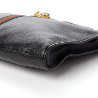 Gucci Calfskin Large Rajah Chain Tote Black 7 of 10
