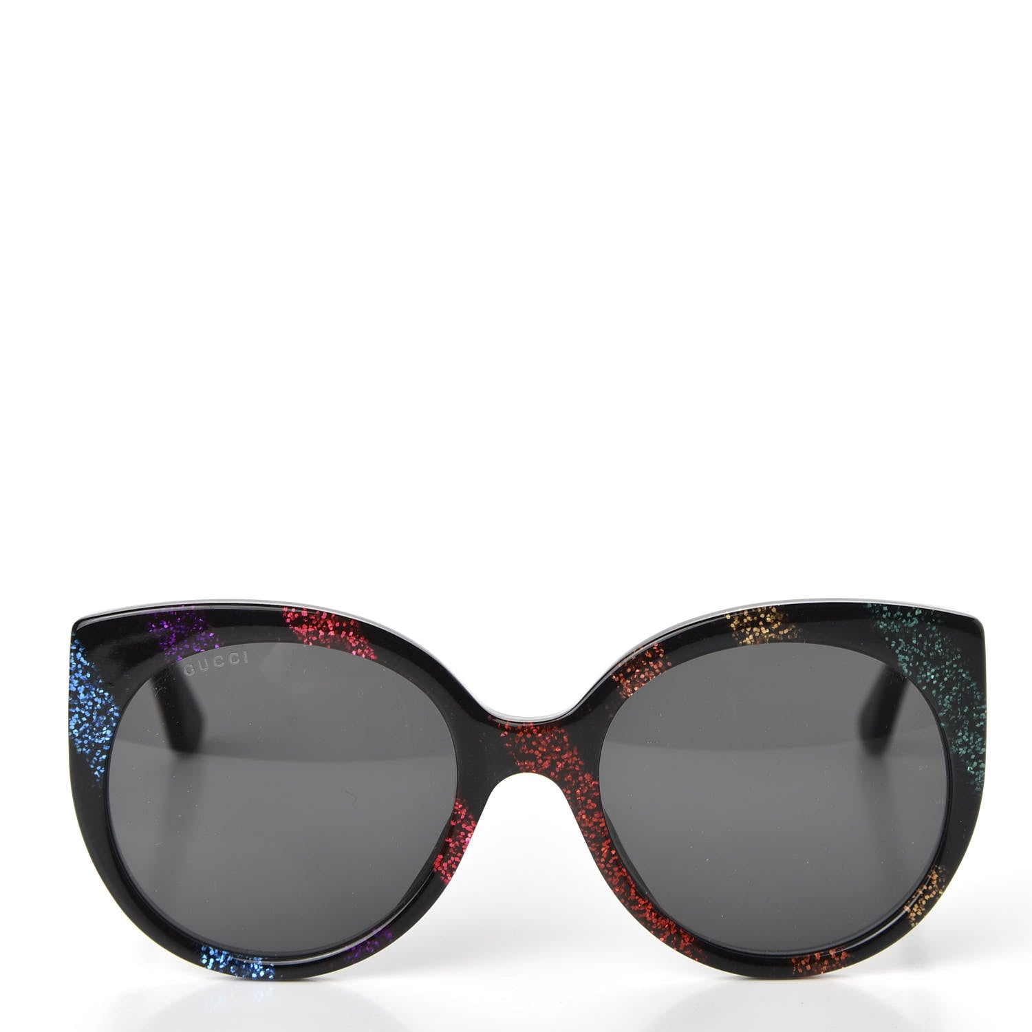 Gucci Cat Eye Glitter Sunglasses GG 0325S Black 2 of 8