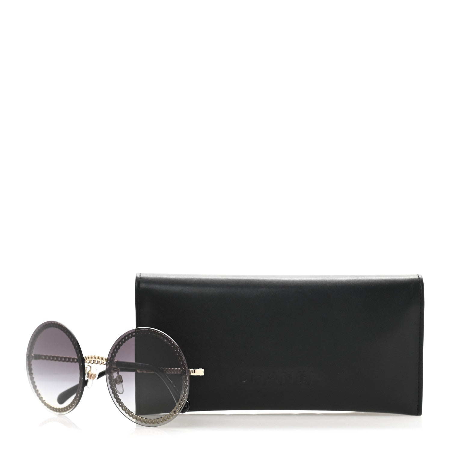 Chanel Round Chain Sunglasses 4245 Gold 1744822 – FASHIONPHILE