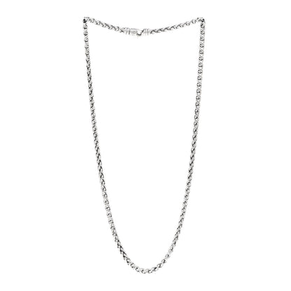 David Yurman Sterling Silver 4mm Wheat Chain Necklace 20" 3 of 4