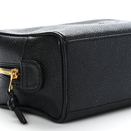 Chanel Caviar Timeless CC Cosmetic Pouch Bag Black 8 of 11