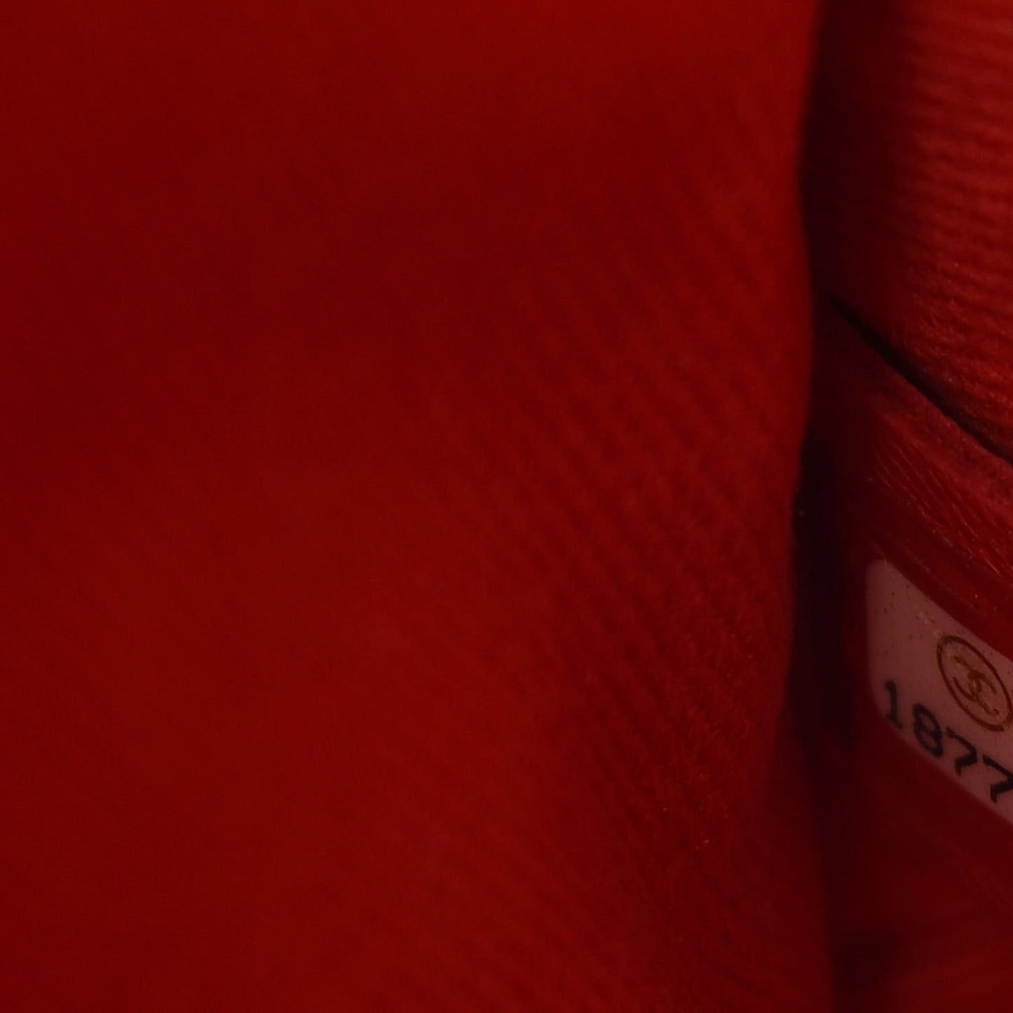 Perforated Calfskin Small Up In The Air Flap Red