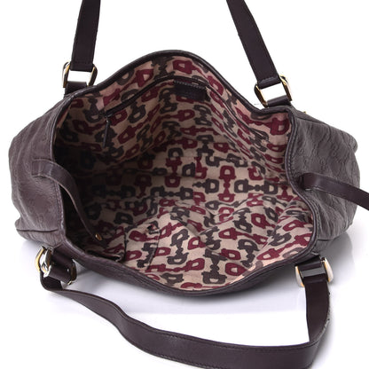 Gucci Guccissima Medium Abbey Shoulder Bag Chocolate 4 of 6