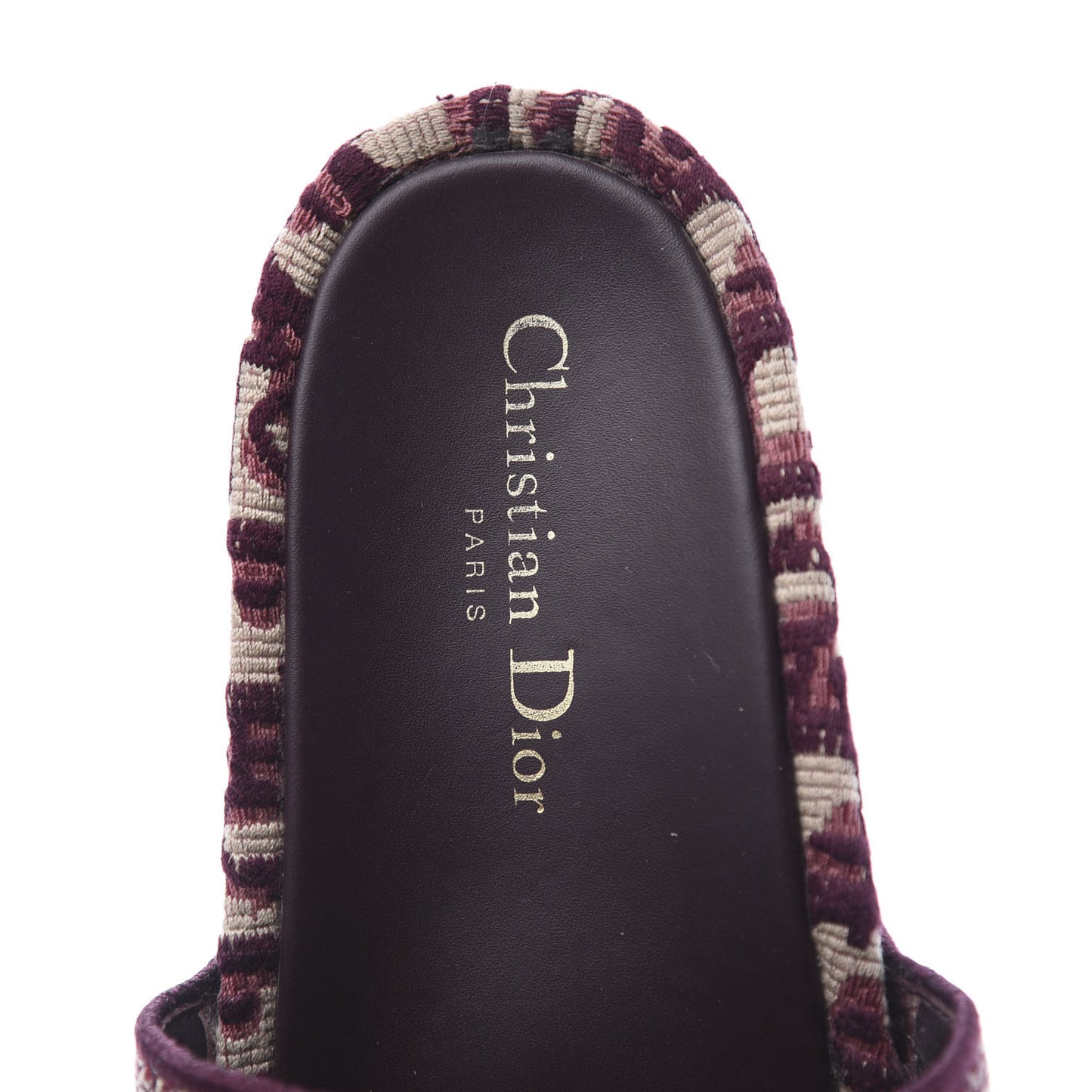 Oblique D-Way Platform Sandal 37 Deep Amaranth