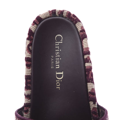 Christian Dior Oblique D-Way Platform Sandal 37 Deep Amaranth 8 of 10