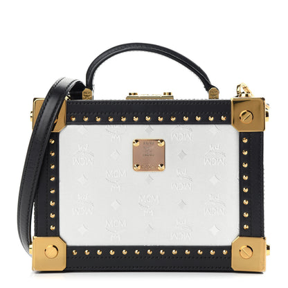 MCM Odeon Calfskin Small Berlin Crossbody Steel Gray 1 of 9