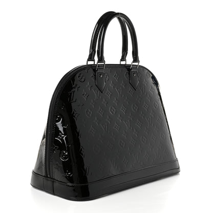 Louis Vuitton Vernis Alma GM Noir Magnetique 3 of 10