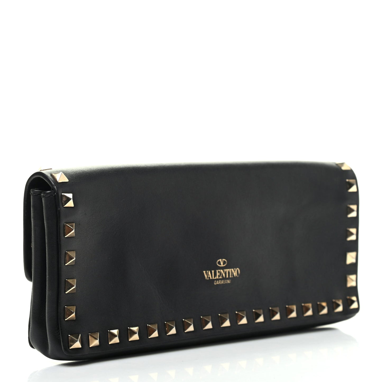 Nappa Rockstud Bangle Clutch Black