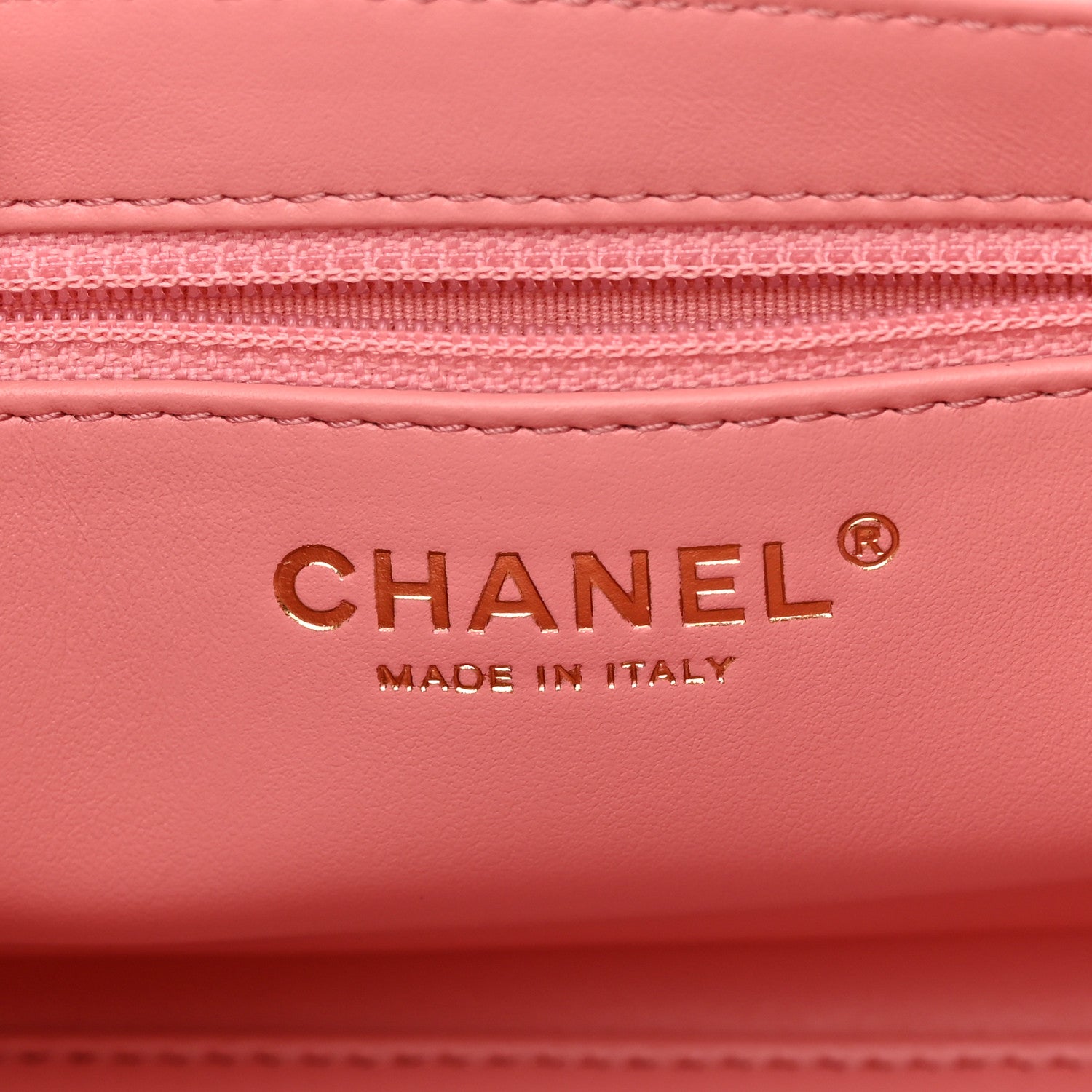 Chanel Shiny Aged Calfskin Quilted Nano Kelly Shopper Coral Pink 6 of 11