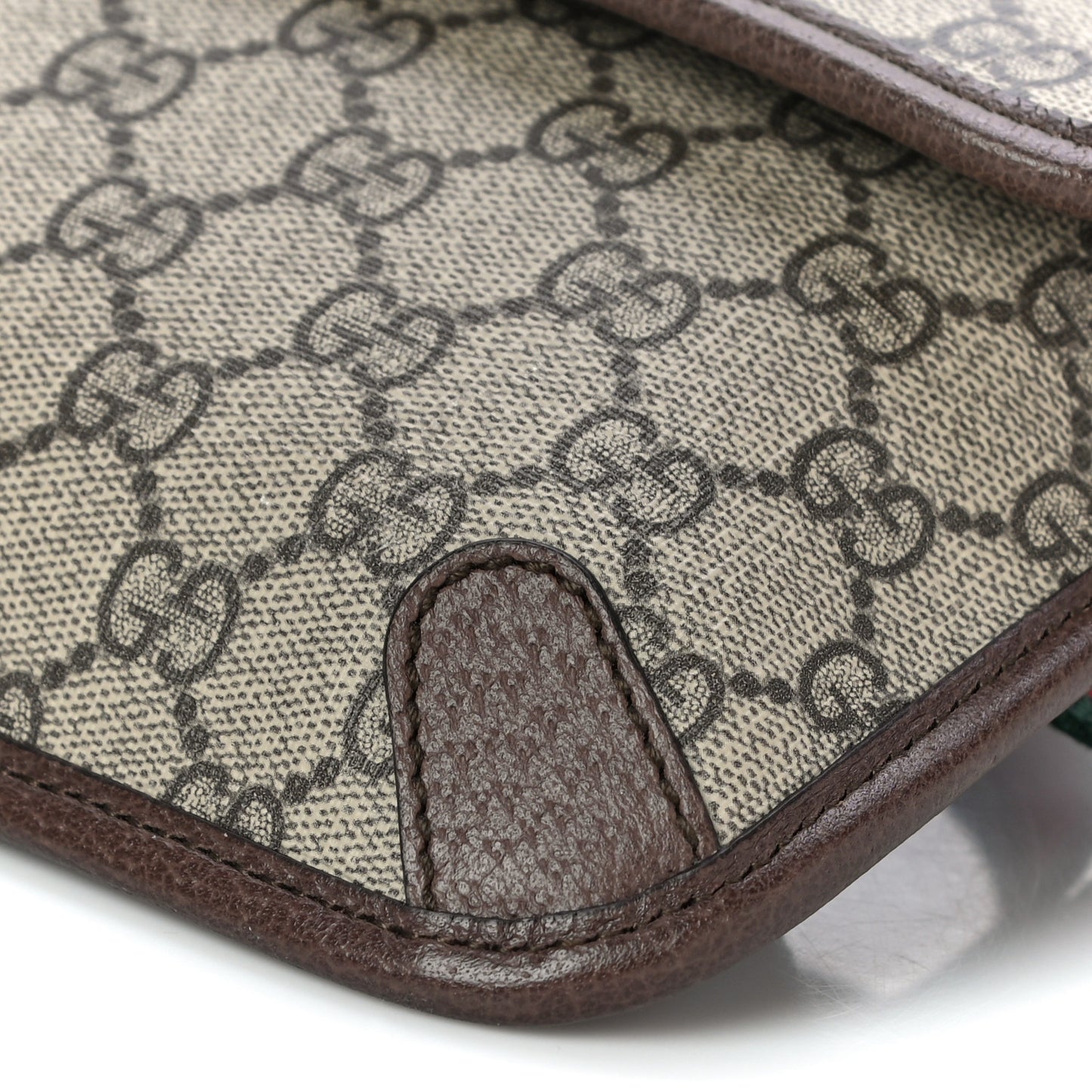 GG Supreme Monogram Neo Vintage Web Belt Bag Brown
