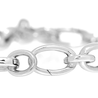Tiffany Sterling Silver Oval Clasping Link Bracelet 4 of 5