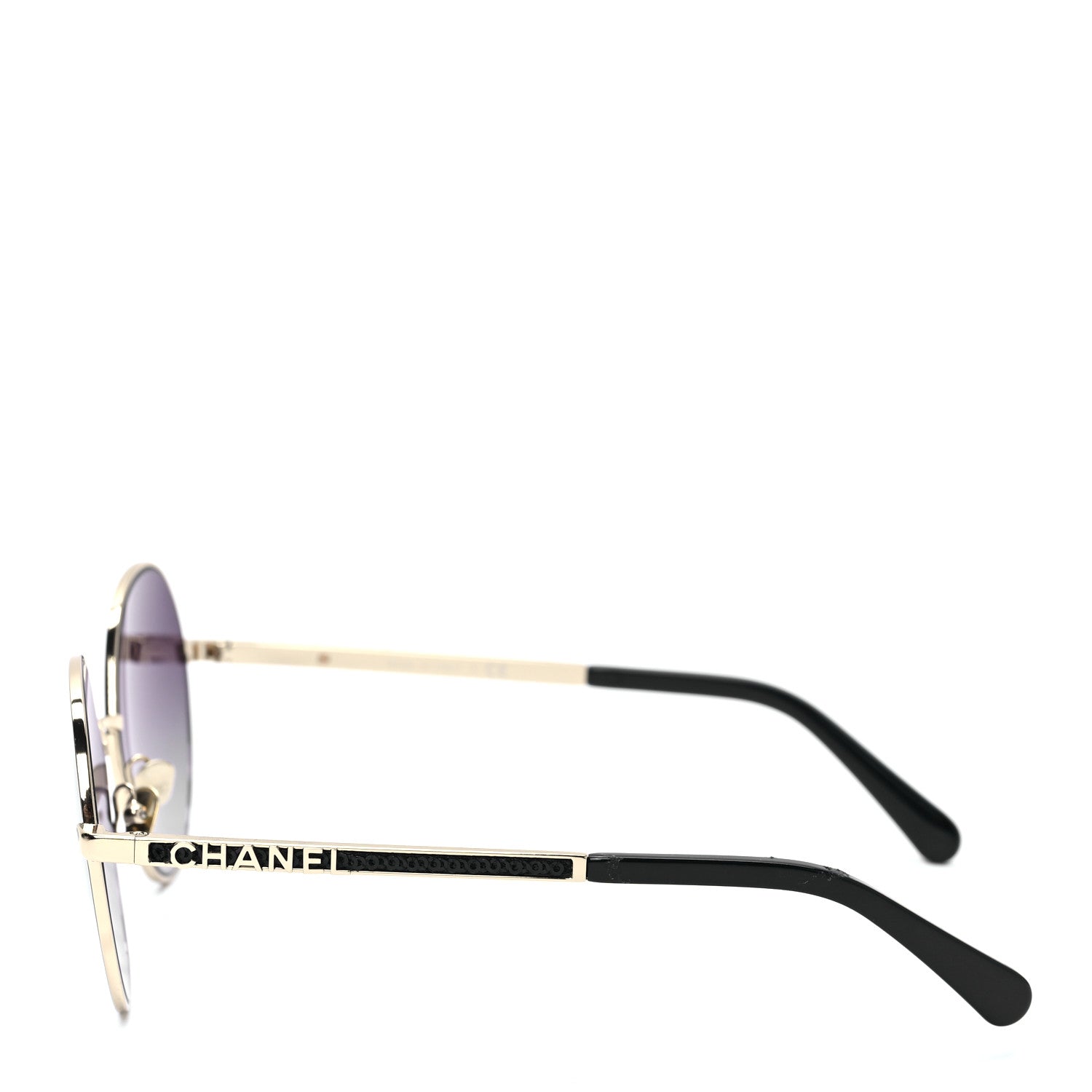 Chanel Metal Round Sunglasses 4269 Black 3 of 7