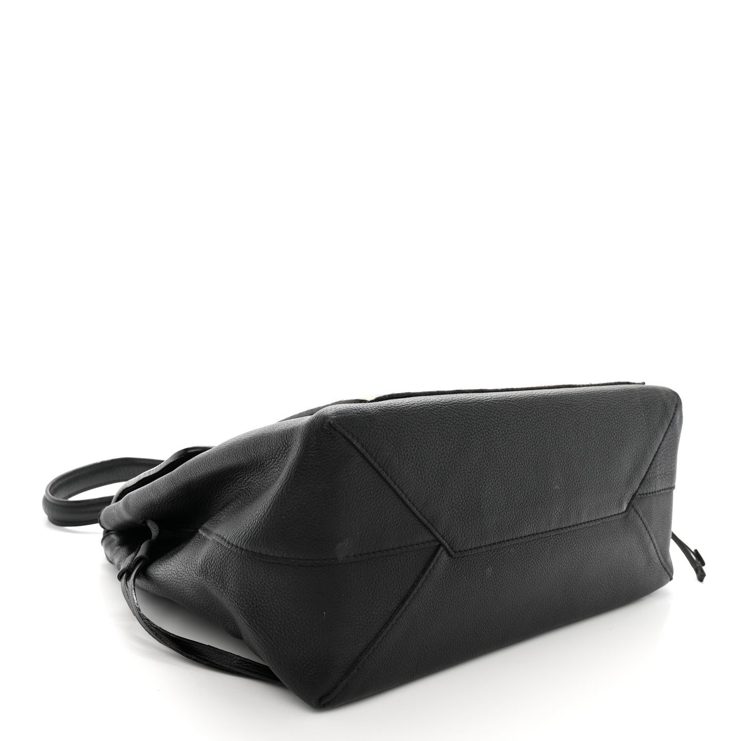 Calfskin Snakeskin Lockme MM Black
