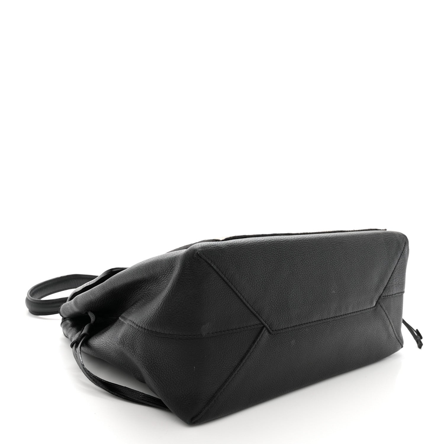 Louis Vuitton Calfskin Snakeskin Lockme MM Black 4 of 10