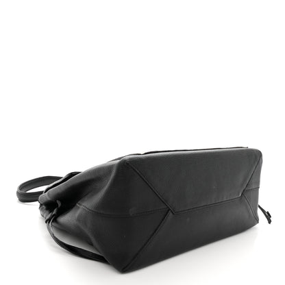Louis Vuitton Calfskin Snakeskin Lockme MM Black 4 of 10