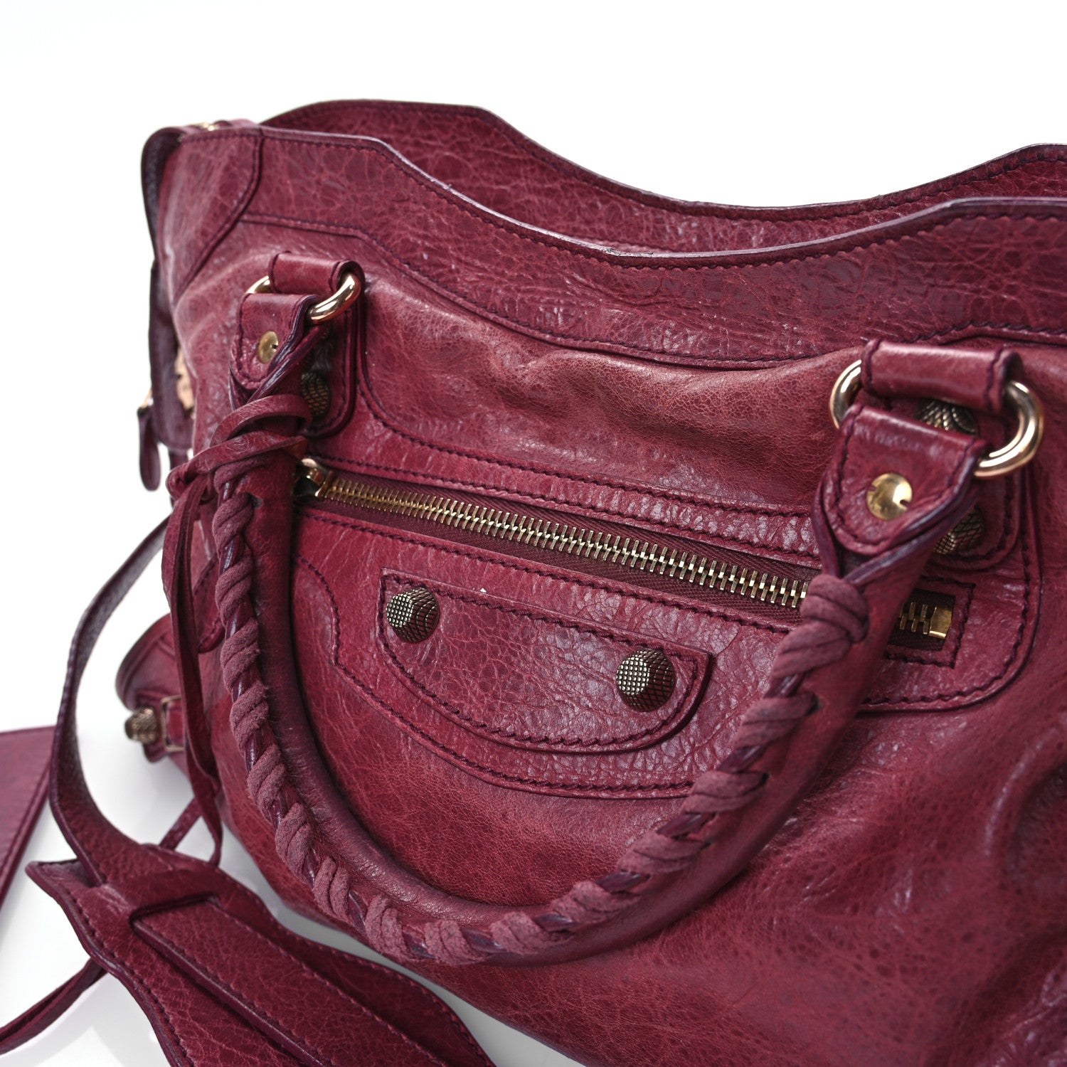 Balenciaga Agneau Giant 12 Rose Gold Hardware City Cassis 17 of 17