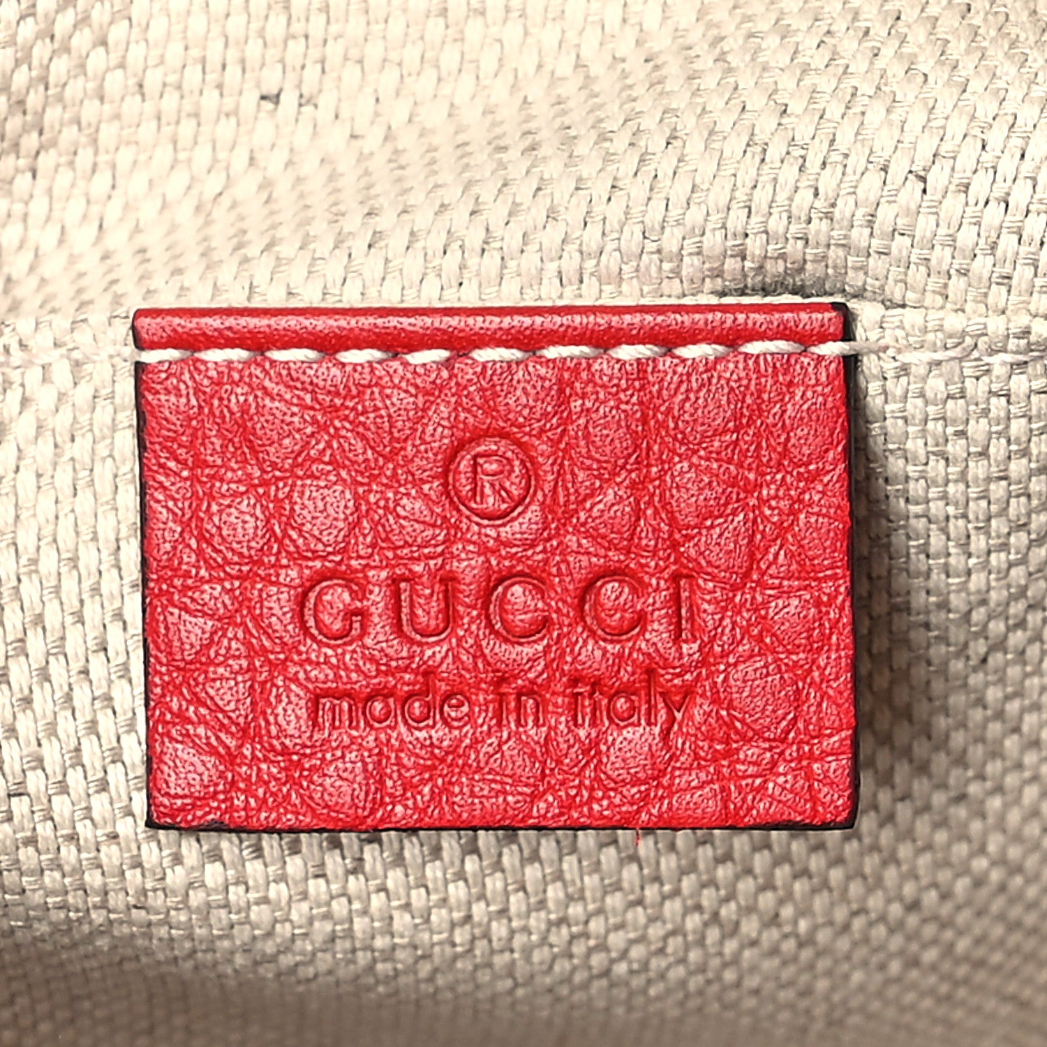 Gucci Pebbled Calfskin Small Soho Disco Bag Vibrant Red 6 of 9