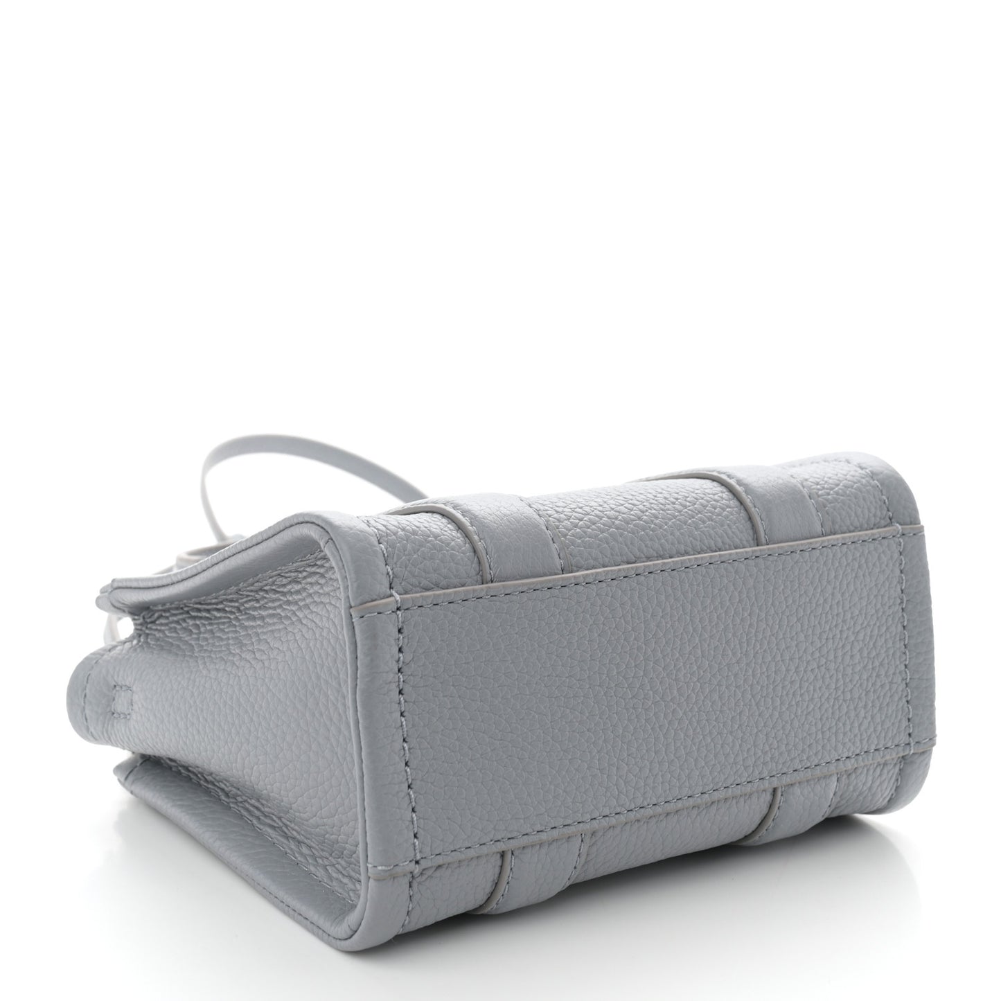 Grained Calfskin Mini The Tote Bag Grey