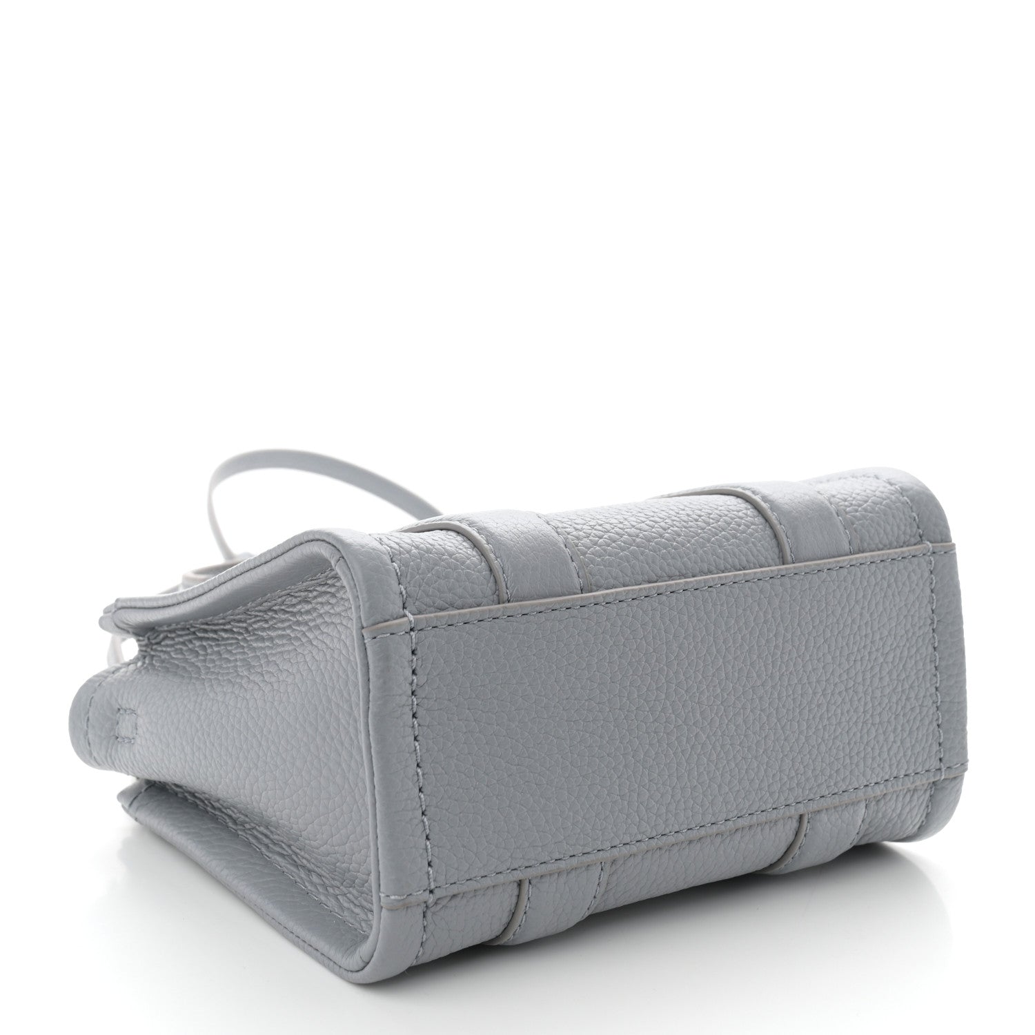 Marc Jacobs Grained Calfskin Mini The Tote Bag Grey 4 of 9