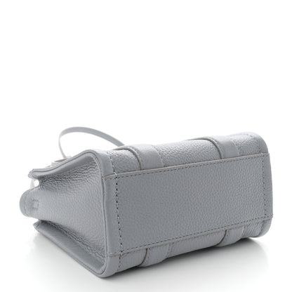 Marc Jacobs Grained Calfskin Mini The Tote Bag Grey 4 of 9