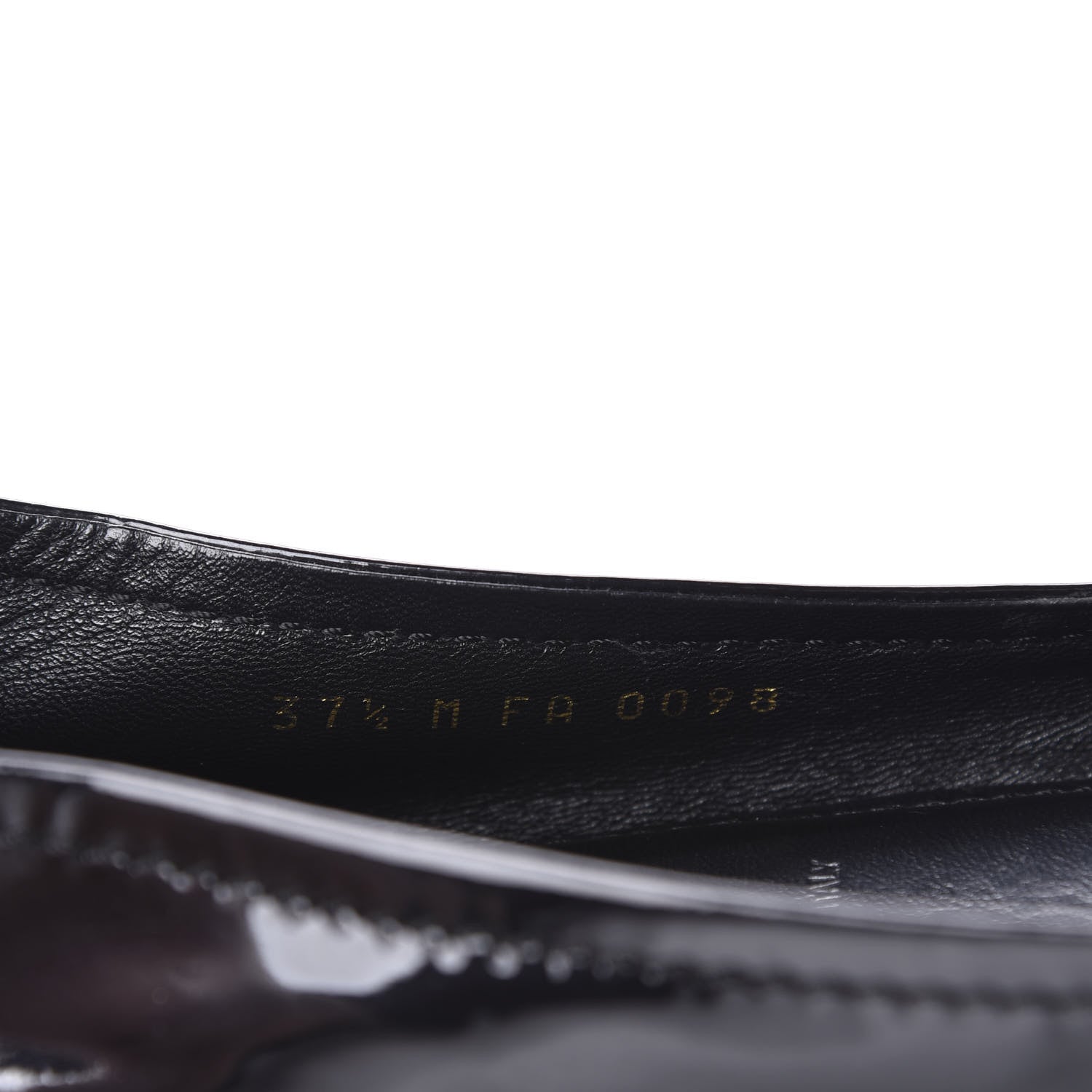Louis Vuitton Patent Calfskin Oxford Loafers 37.5 Black 8 of 9