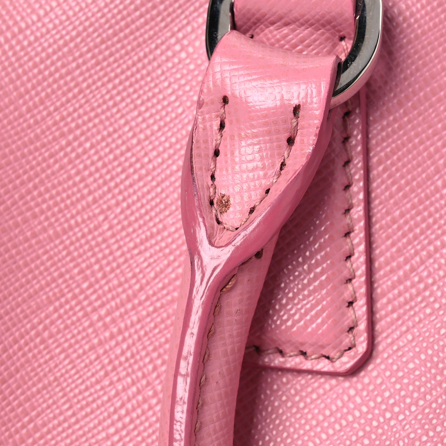 Prada Saffiano Lux Top Handle Crossbody Bag Rosa 19 of 21
