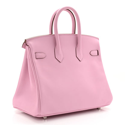 Hermes Swift Birkin 25 Mauve Sylvestre 3 of 12