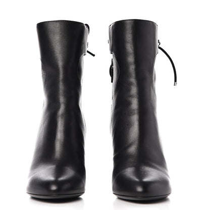 Christian Dior Calfskin Studded Stellar Ankle Boots 38 Black 2 of 10