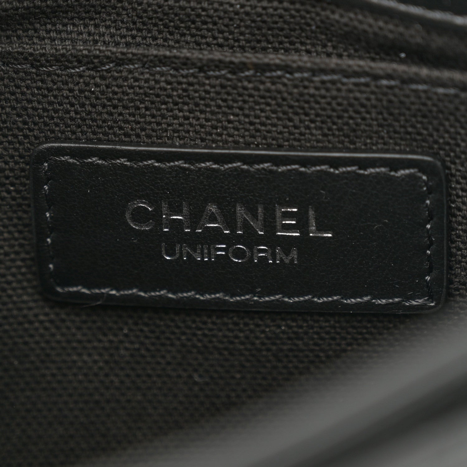 Chanel Calfskin Quilted CC Uniform Flap Belt Bag Black 6 of 10
