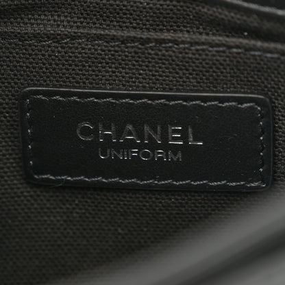 Chanel Calfskin Quilted CC Uniform Flap Belt Bag Black 6 of 10