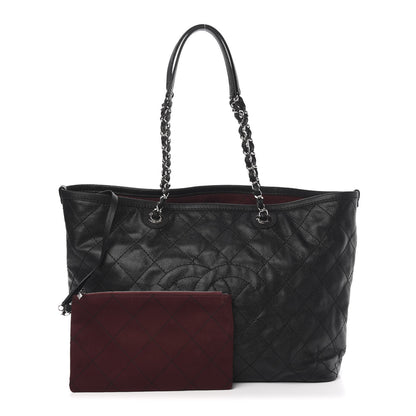 Chanel Grained Calfskin Quilted Large Daily Tote Black 1 of 11