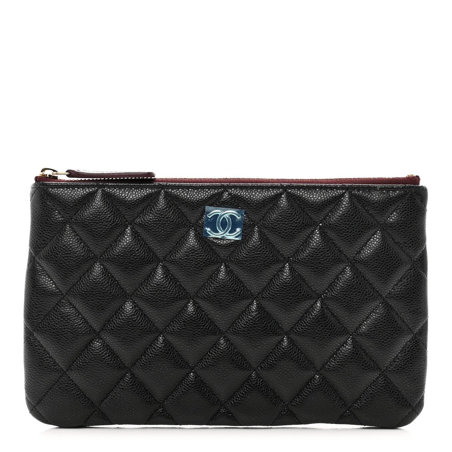 Chanel Caviar Quilted Cosmetic Case Black 1 of 8