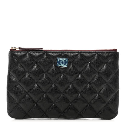Chanel Caviar Quilted Cosmetic Case Black 1 of 8