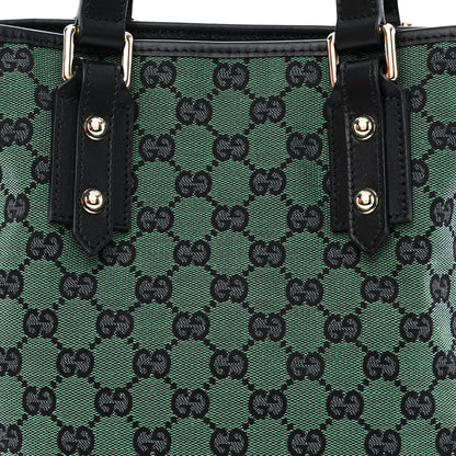 Gucci Monogram Tote Bag Green 8 of 10