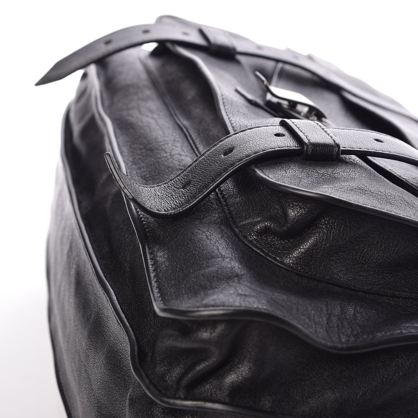 Lambskin PS1 Large Satchel Black