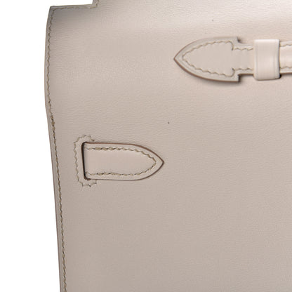 Hermes Swift Kelly Cut Clutch Pochette Beton 15 of 24