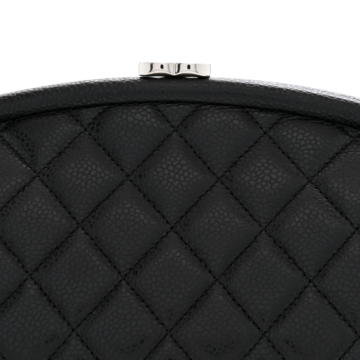 Caviar Quilted Timeless Clutch Black