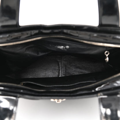 Chanel Patent Quilted Shoulder Bag Black 5 of 16