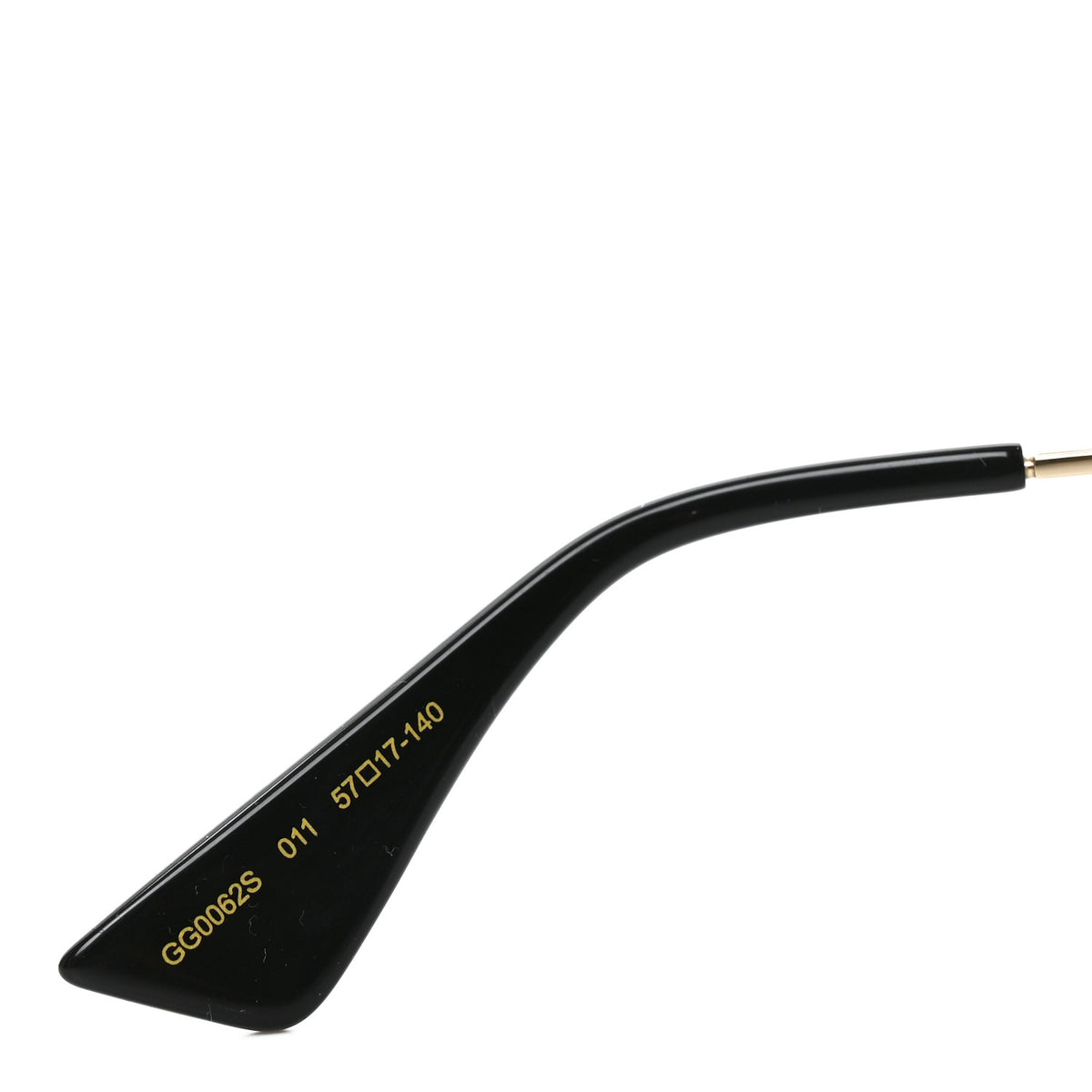 Gucci Metal Aviator Sunglasses GG0062S Black 6 of 7