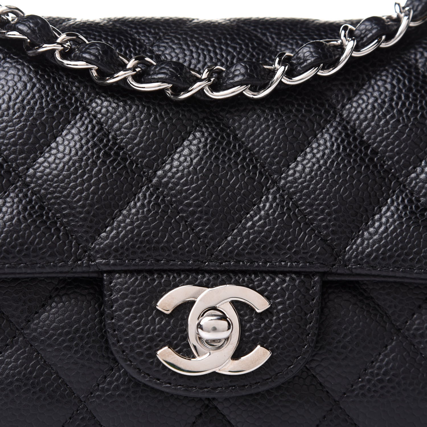 Chanel Caviar Quilted East West Flap Black 8 of 11