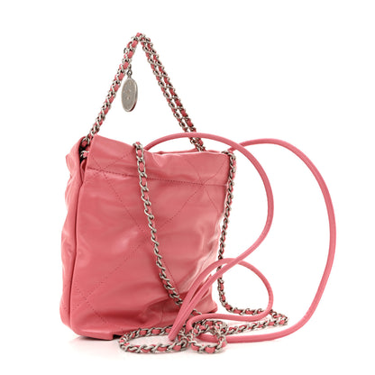 Chanel Shiny Calfskin Quilted Mini Chanel 22 Pink 3 of 11