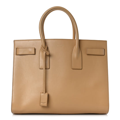 Saint Laurent Calfskin Large Sac de Jour Carryall Natural 1 of 9