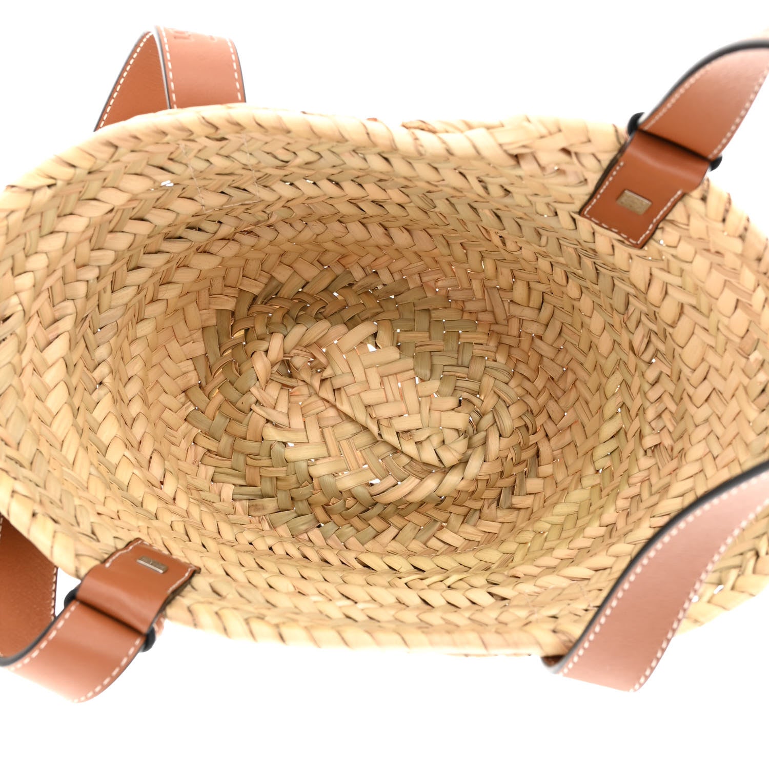 Loewe Raffia Small Basket Tote Bag Natural Tan 4 of 8