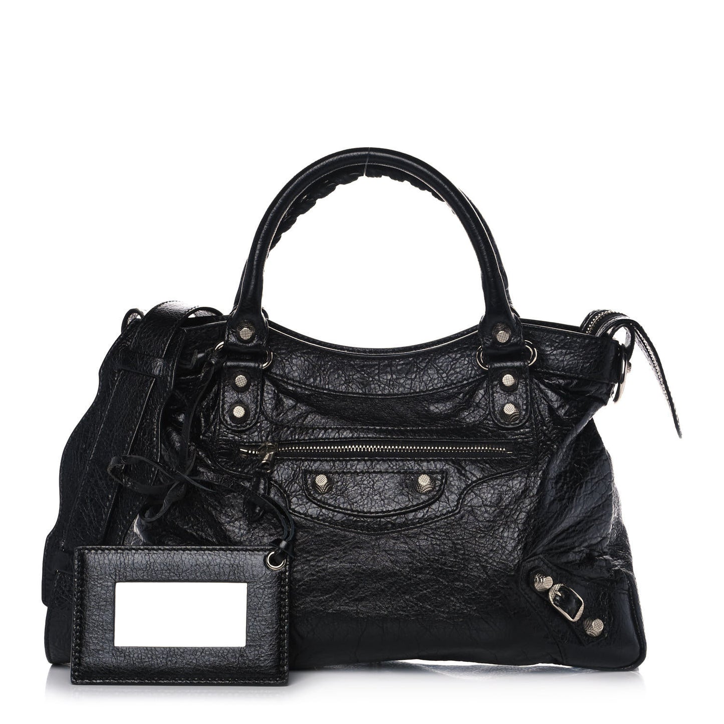 Agneau Giant 12 Silver Hardware Town Black