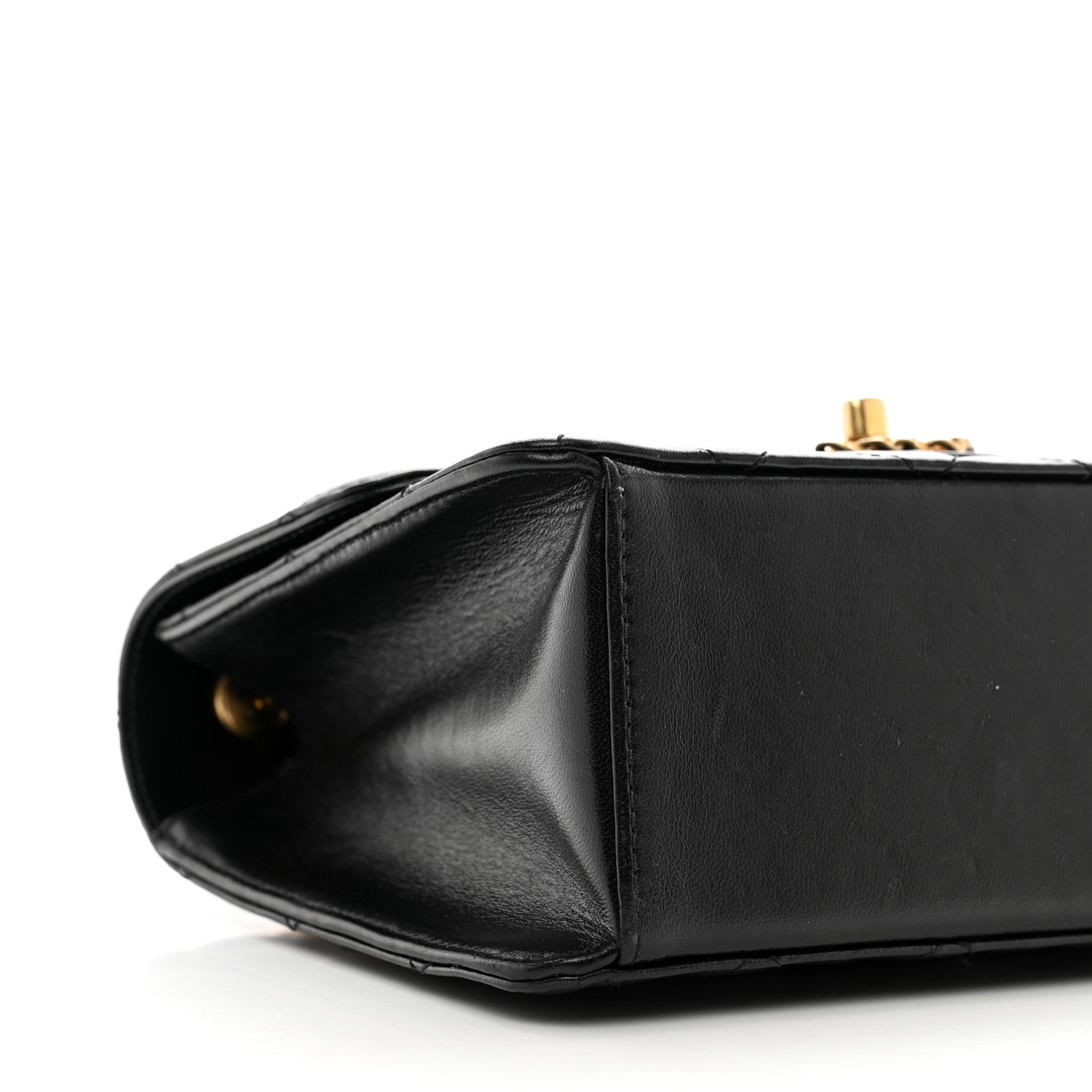 Chanel Shiny Lambskin Quilted Mini Flap Black 9 of 11