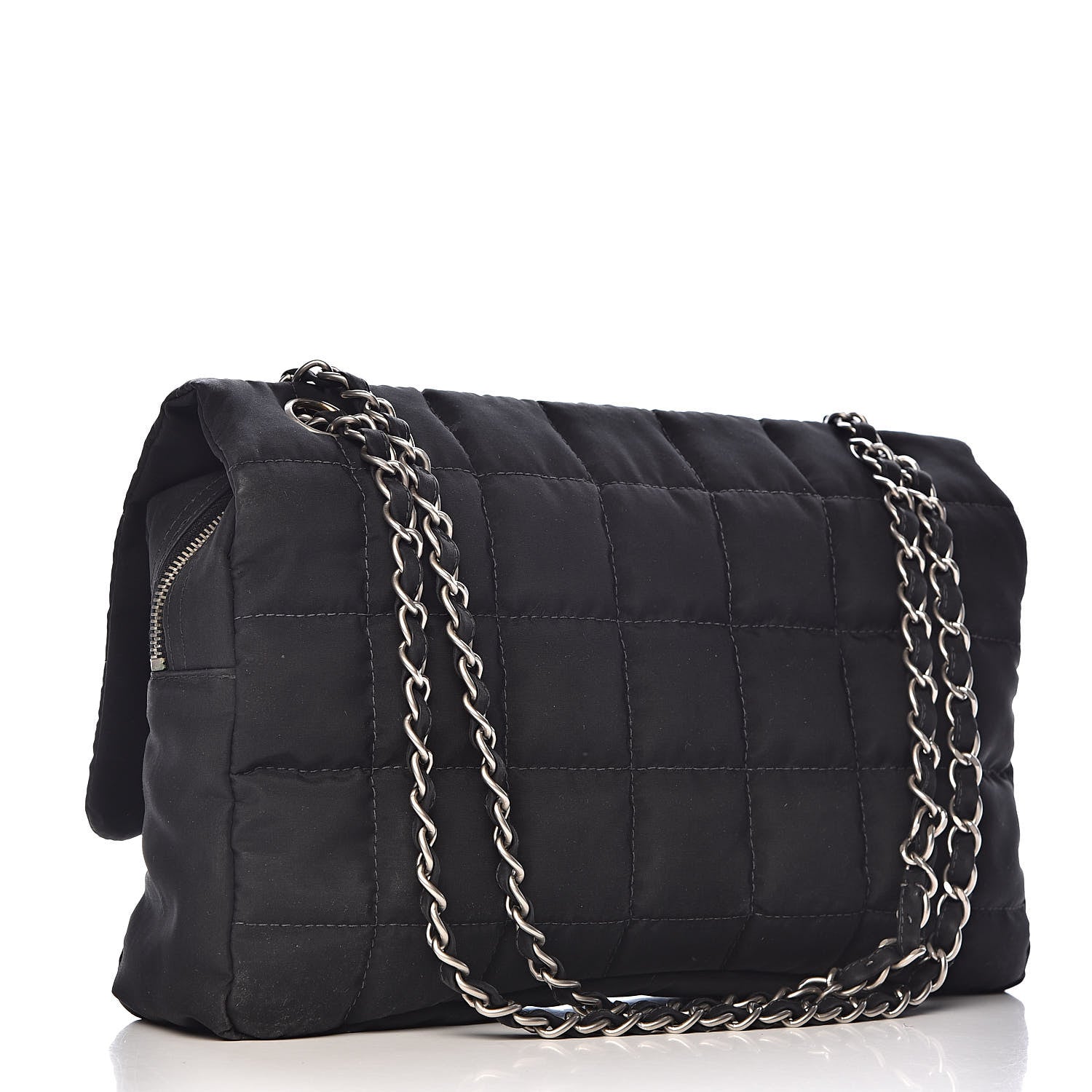 Chanel Nylon Square Quilted Flap Black 3 of 15