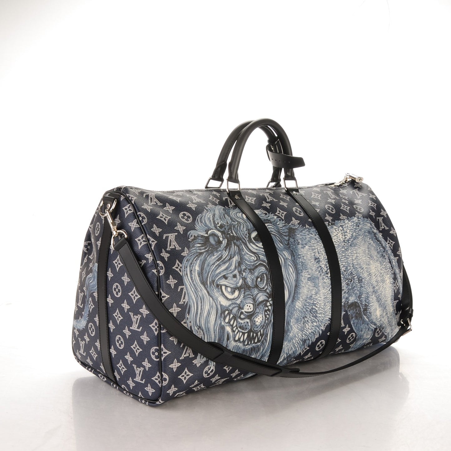 Savane Monogram Lion Chapman Keepall Bandouliere 55 Encre
