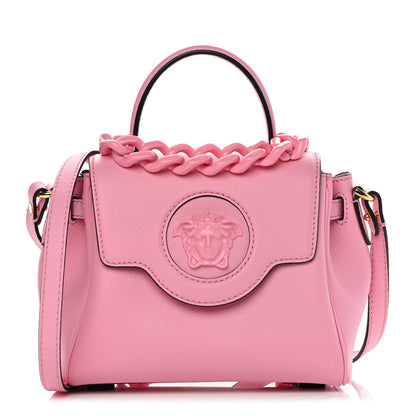 Versace Grained Calfskin Small La Medusa Top Handle Bag Pink 1 of 16